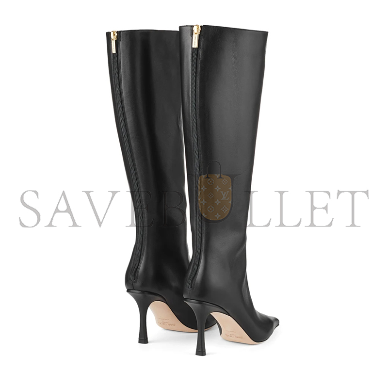 Ji*y Ch* agathe knee boot 85 black calf leather knee-high boots agathekb85ltc